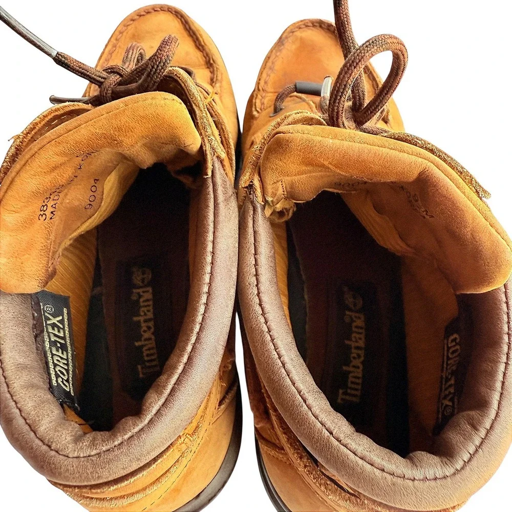 Timberland Women's Boots Brown Waterproof GoreTex‎ Leather Vintage Size 9.5M